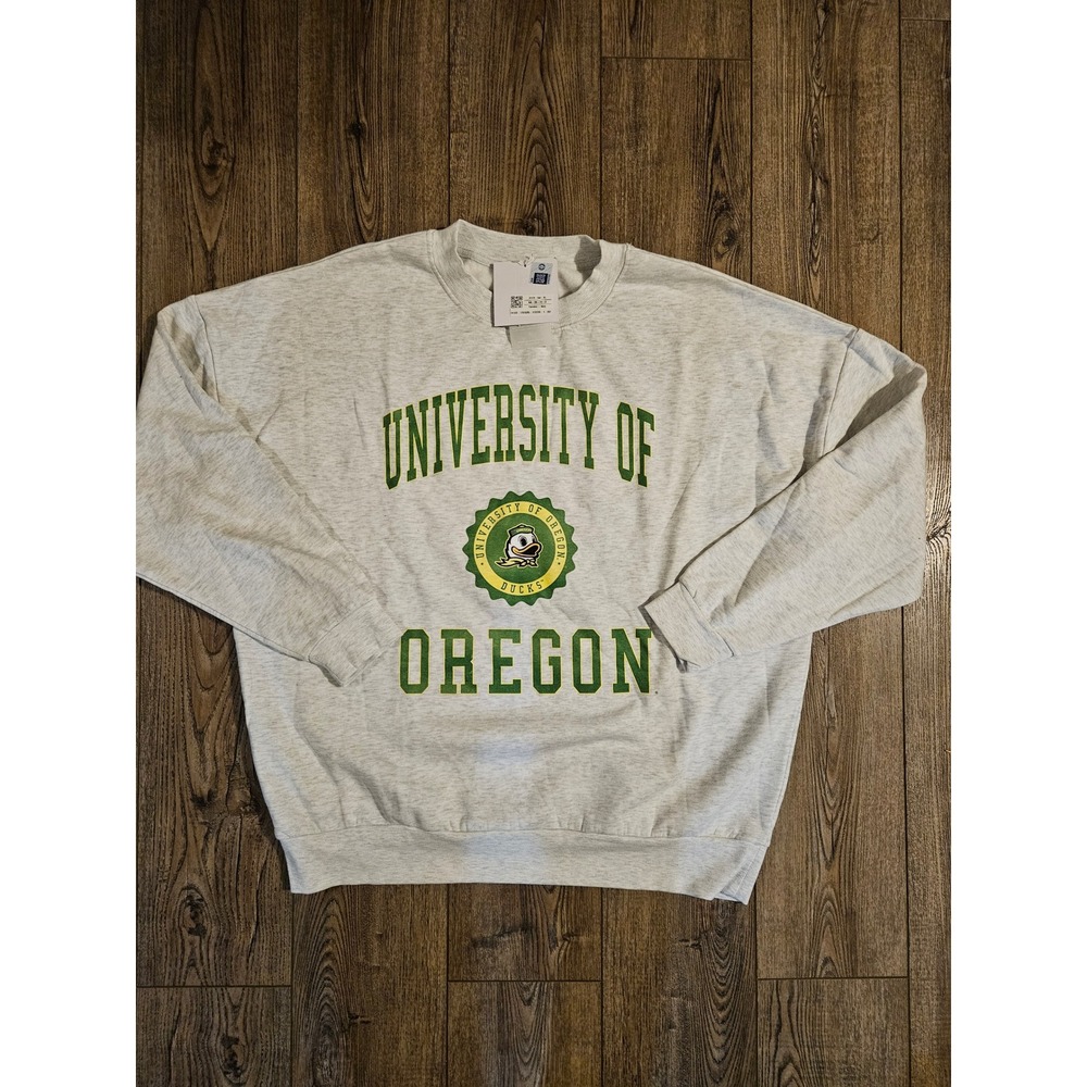 Oregon Ducks Gameday Couture Sweatshirt Gray Women's Size XL